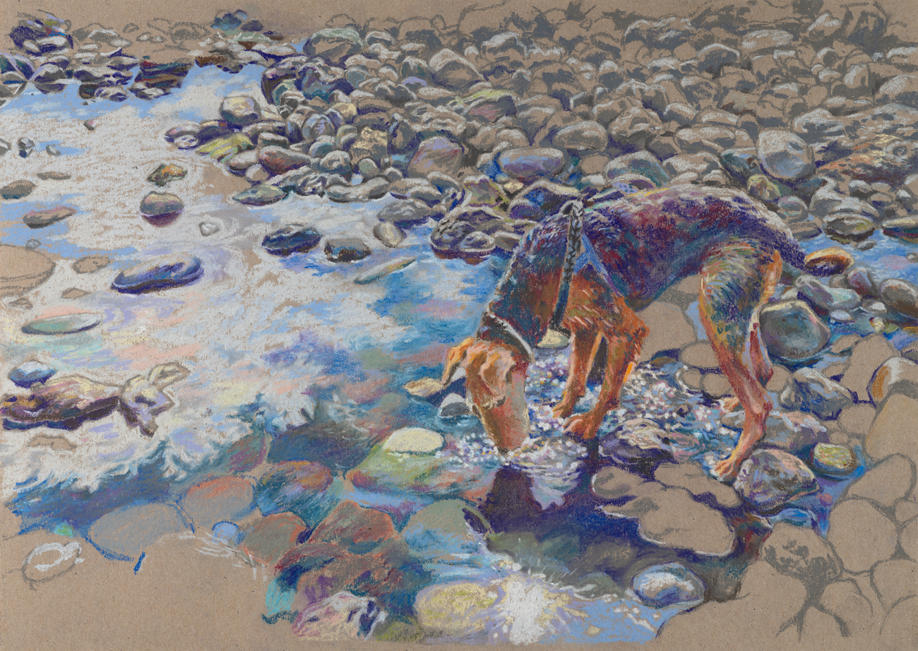 Paula<br />pastel on paper<br /> 29,8 x 42 cm Paula, pastel on paper, 29,8 x 42 cm