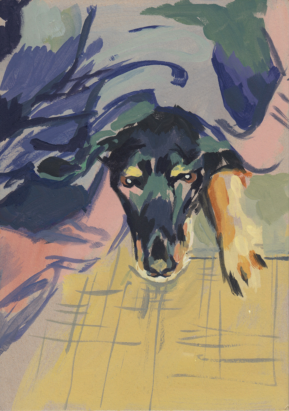 Leon / Paw<br />acrylic on cardboard<br /> 29,7 x 20,8 cm Leon / Paw, acrylic on cardboard, 29,7 x 20,8 cm