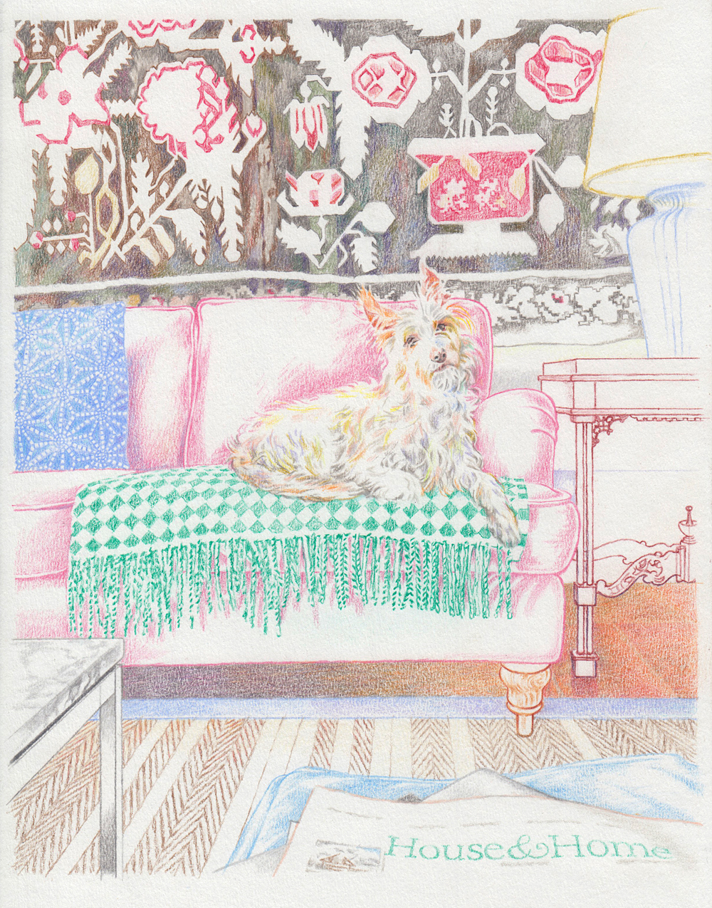 Riffraff<br />coloured pencil on paper<br /> 26,4 x 20,7 cm Riffraff, coloured pencil on paper, 26,4 x 20,7 cm