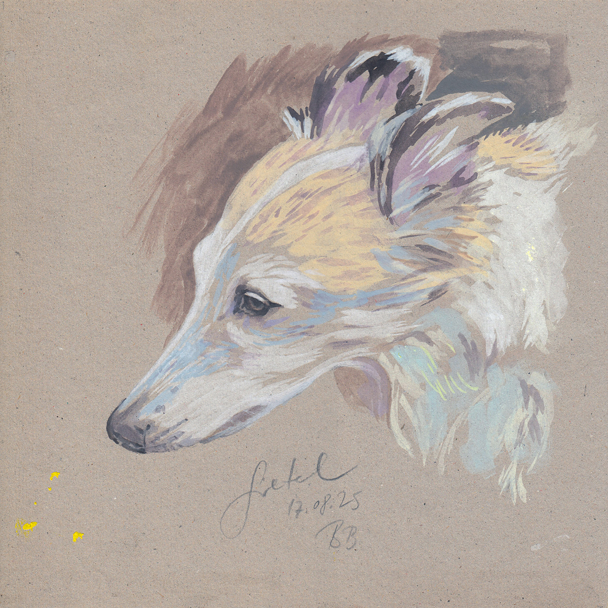 Gretel<br />acrylic on cardboard<br /> 24,8 x 24,6 cm Gretel, acrylic on cardboard, 24,8 x 24,6 cm