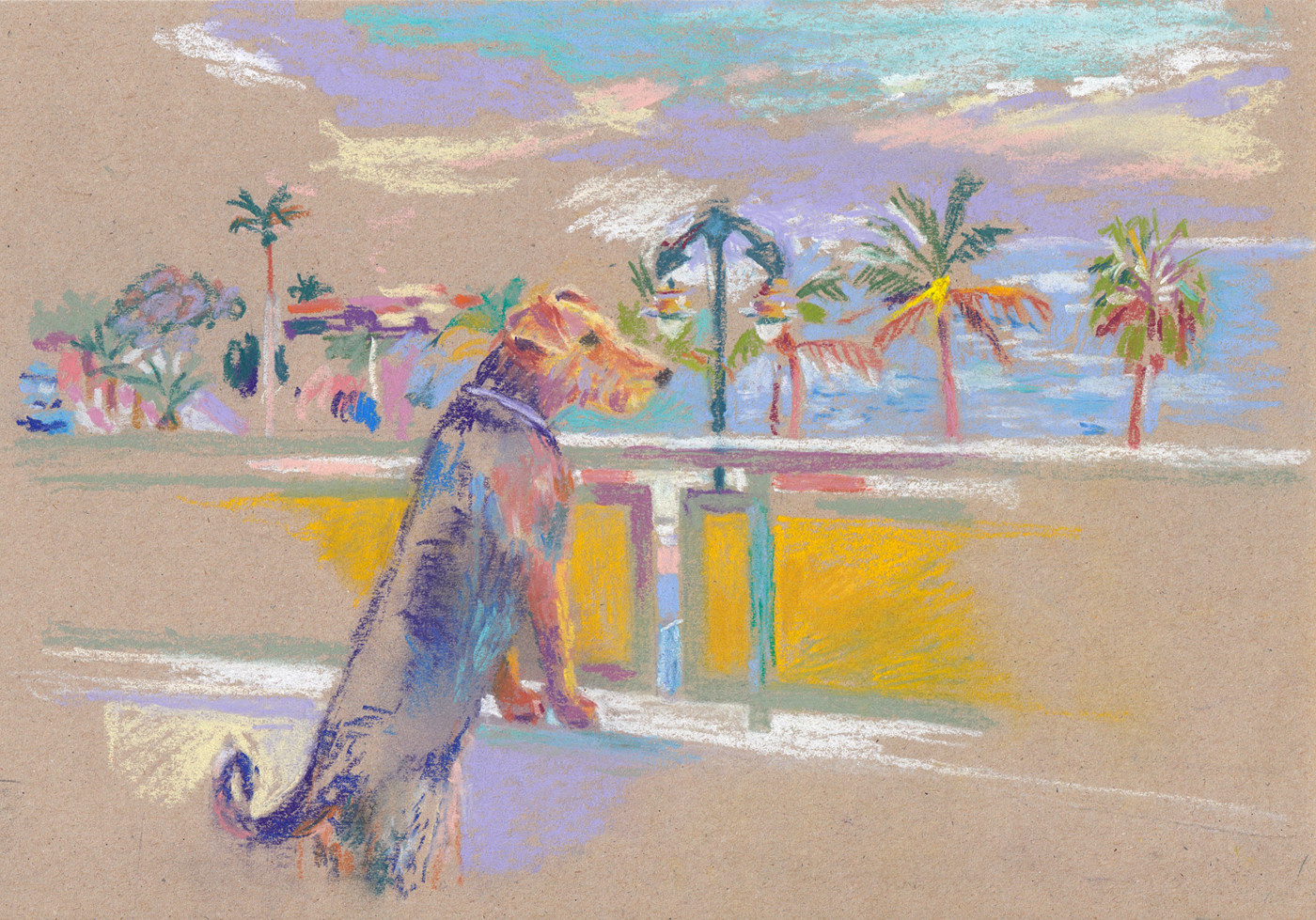 Paula / Holiday<br />pastel on paper<br /> 20,7 x 29,6 cm Paula / Holiday, pastel on paper, 20,7 x 29,6 cm